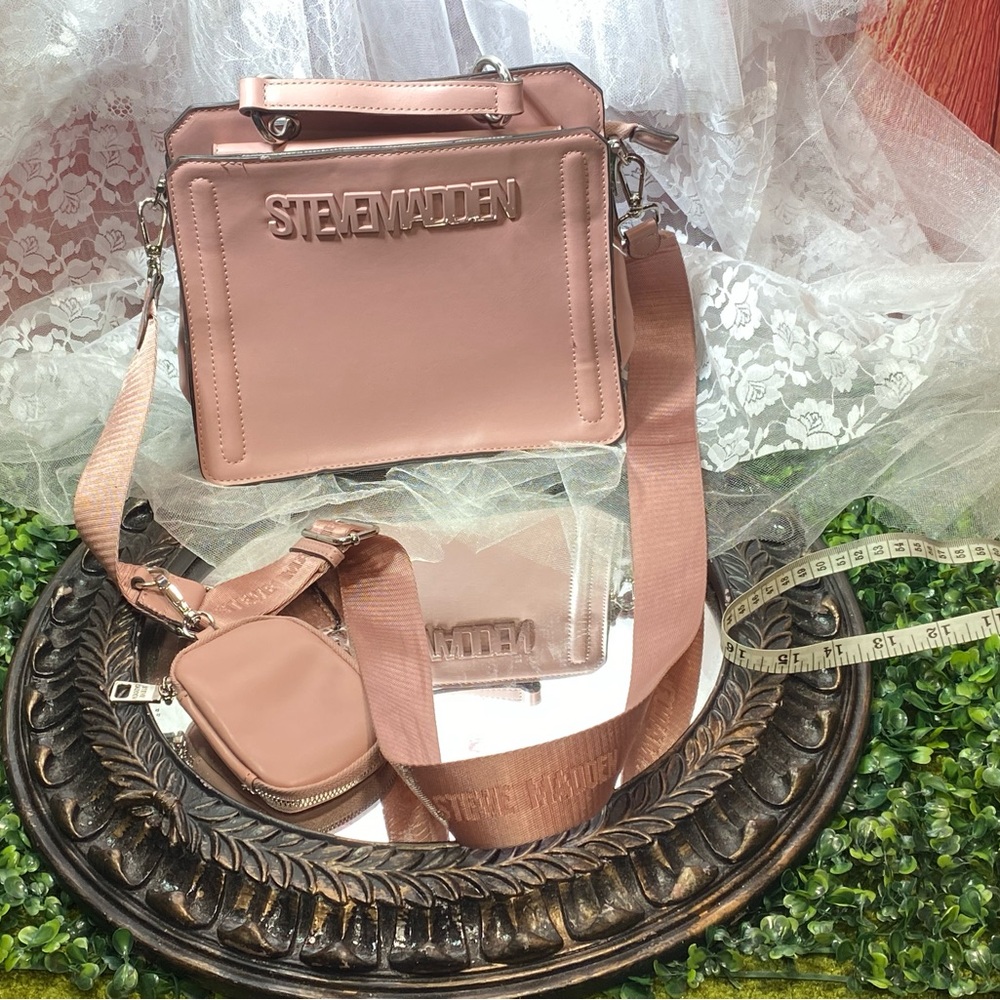 Steve Madden Blush Crossbody Bag Set